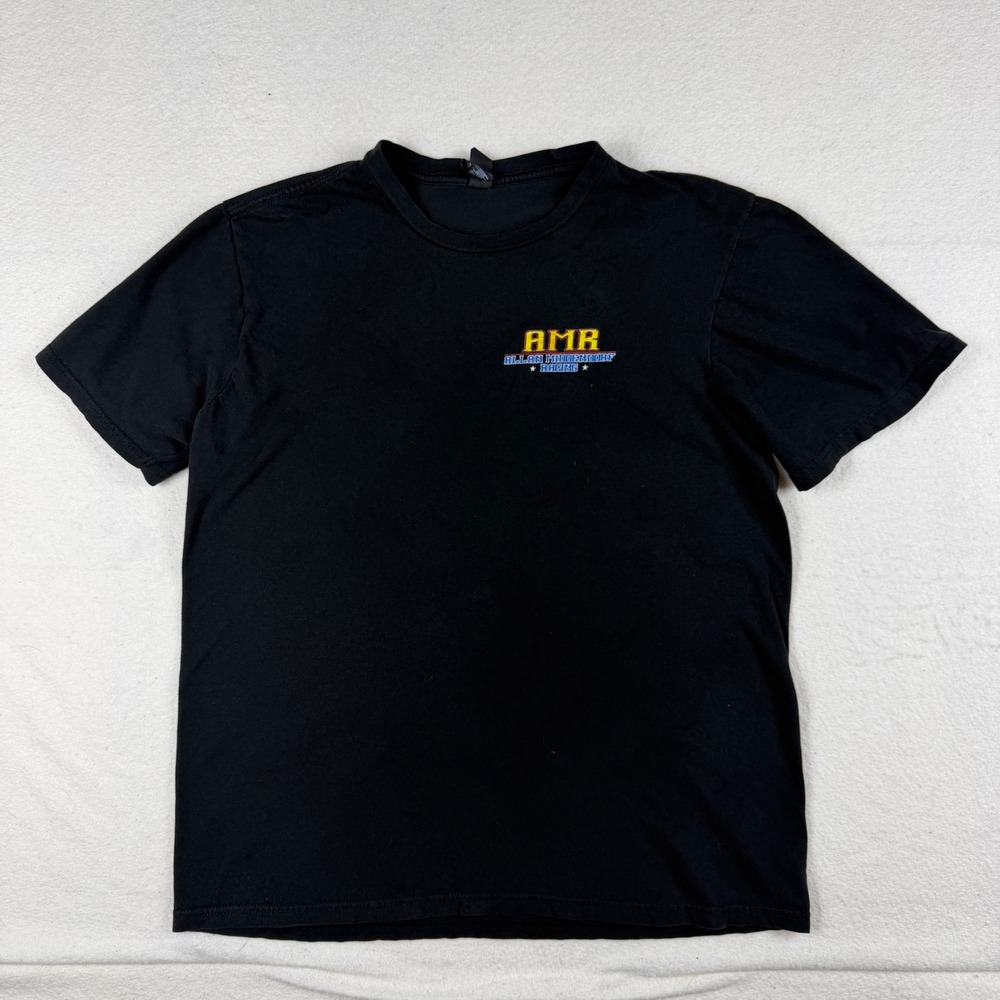 Allan Middendorf Racing American Outlaw Black Graphic Shirt Mens L Drag Racing